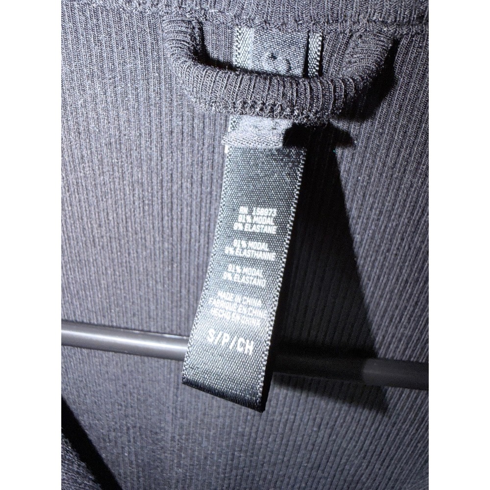 SKIMS Ribbed Pajama Sleep Shirt Charcoal Gray Size S - Picture 3 of 4